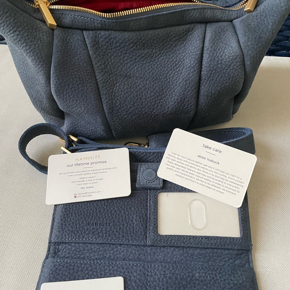 Hammitt Morgan Skylight Blue Suede - Picture 4 of 7